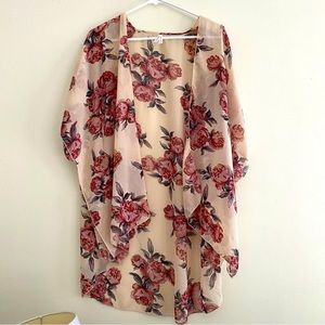 Live 4 truth womens kimono wrap floral size medium